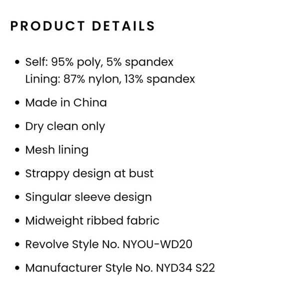 Not Yours To Keep Revolve Isabelle Mini Women's Dress In Cream Size Small. - Picture 14 of 14